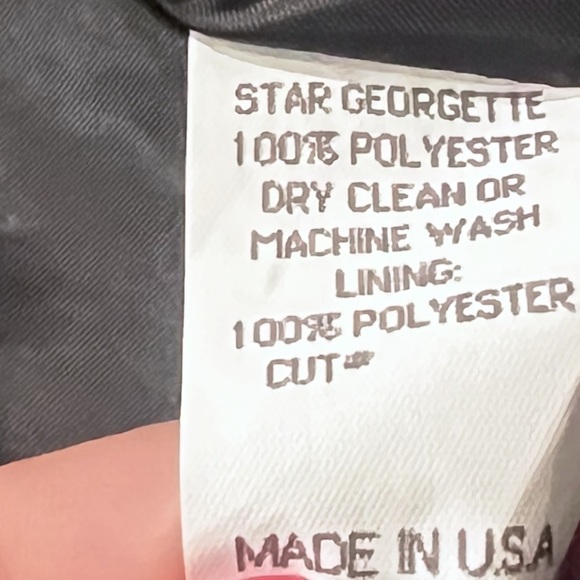 Carmel Zhao Star Georgette Trench Blazer Overcoat Long Designer Black jacket 8 - Picture 7 of 12